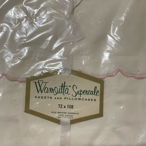 Vintage Wamsutta Superscale Twin Sheet Set